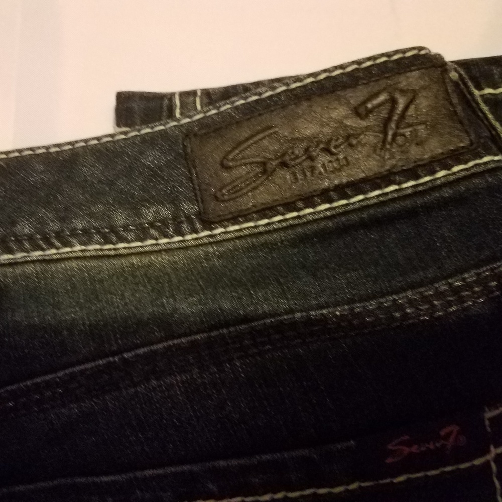 Seven Straight Leg Jeans Navy Blue Size 14